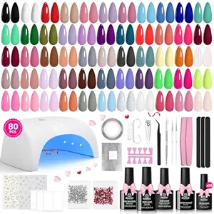 Beetles Gel Nail Kit with 55 Colors, UV Lamp, Nail Tools and Art Accessories – Budget Gel Nail Kit USA 2025